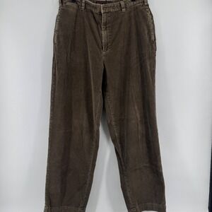 Abercrombie & Fitch Mens Brown Wide Wale Corduroy Pants 36x32 Vintage Gorpcore